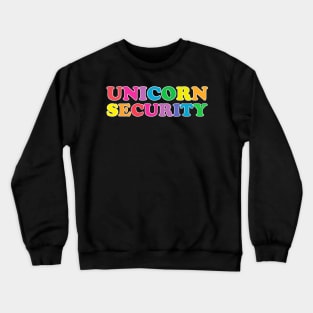 Halloween Dad Mom Daughter Adult Costume Unicorn Security Crewneck Sweatshirt